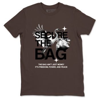 Sneaker match tees – Sneaker Tees To Match Dunk Low Football Shoes – Secure The Bag Tee Dark Chocolate 2