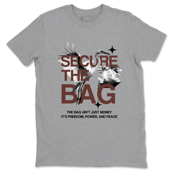 Sneaker match tees – Sneaker Tees To Match Dunk Low Football Shoes – Secure The Bag Tee Heather Grey 2