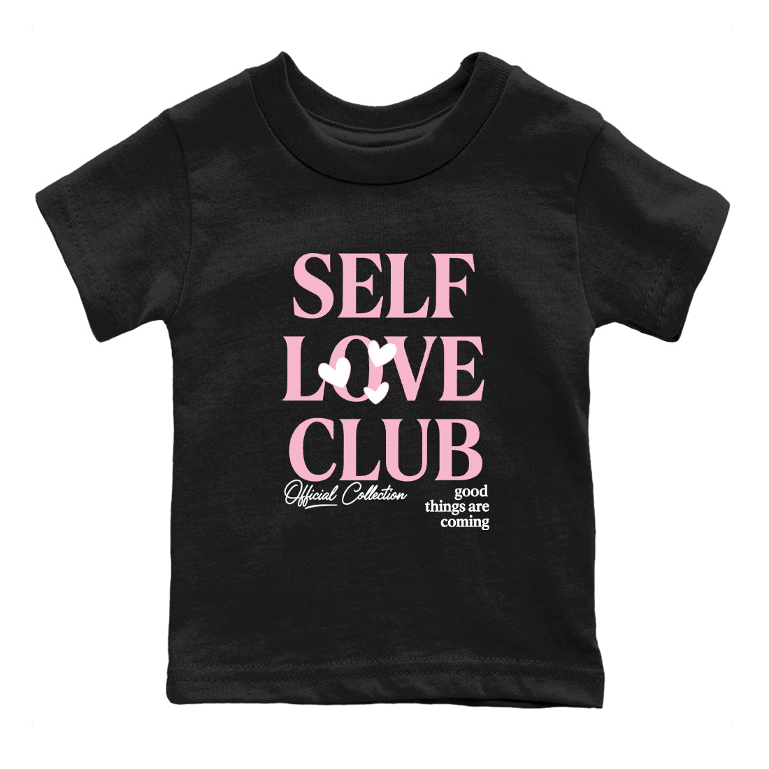 Sneaker match tees – Sneaker Tees To Match Air Jordan 5 35th Anniversary Shoes – Self Love Club Kids T-Shirt Black 2