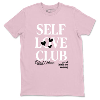 Sneaker match tees – Sneaker Tees To Match Air Jordan 5 35th Anniversary Shoes – Self Love Club Tee Pink 2