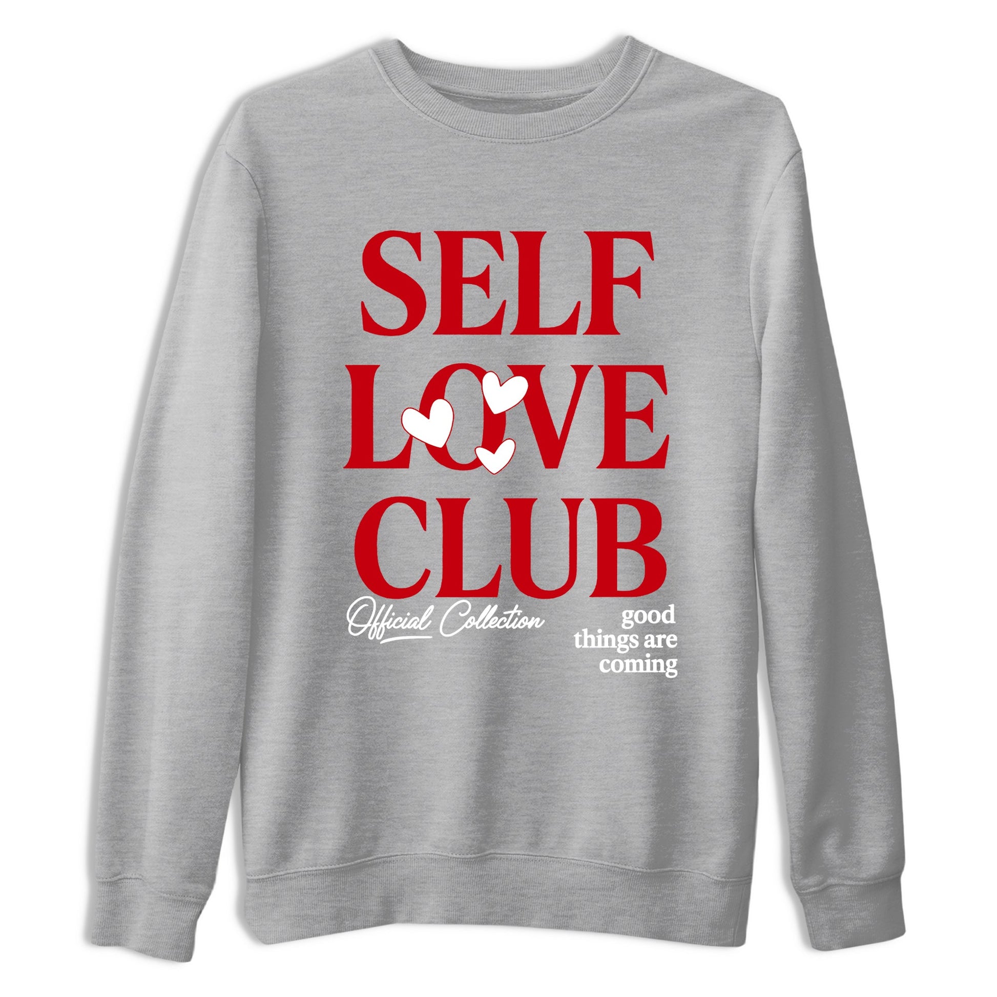 5s Fire Red Sneaker match tees – Sneaker Tees To Match Jordan 5 Retro Fire Red Sneakers – Self Love Club Graphic Tee Heather Grey 2