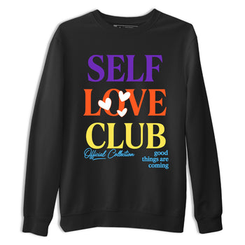 Sneaker Threads – Sneaker Tees To Match New Balance 9060 Prism Purple – Self Love Club Graphic Tee Black 2. Perfect for Jordan releases 2025 colorways.