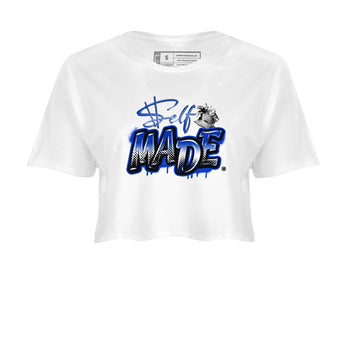 Air Foamposite One Royal shirts to match jordans Self Made sneaker match tees Air Foamposite One Royal SNRT Sneaker Release Tees unisex cotton White 2 Crop Shirts