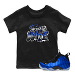 Air Foamposite One Royal shirts to match jordans Self Made sneaker match tees Air Foamposite One Royal SNRT Sneaker Release Tees Youth Baby Black 1 crew neck shirts