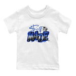 Air Foamposite One Royal shirts to match jordans Self Made sneaker match tees Air Foamposite One Royal SNRT Sneaker Release Tees Youth Baby White 2 crew neck shirts