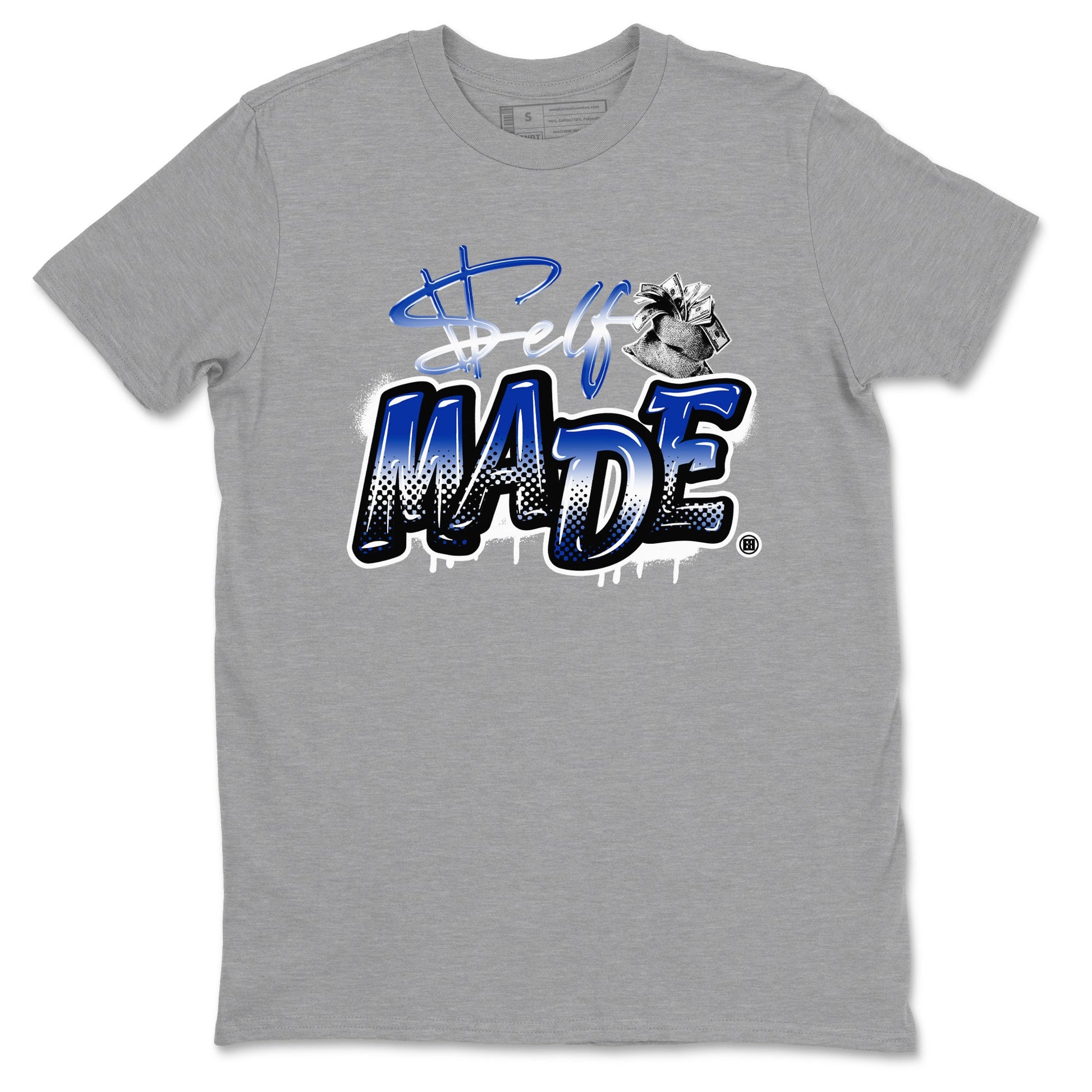 Air Foamposite One Royal shirts to match jordans Self Made sneaker match tees Air Foamposite One Royal SNRT Sneaker Release Tees unisex cotton Heather Grey 2 crew neck shirts
