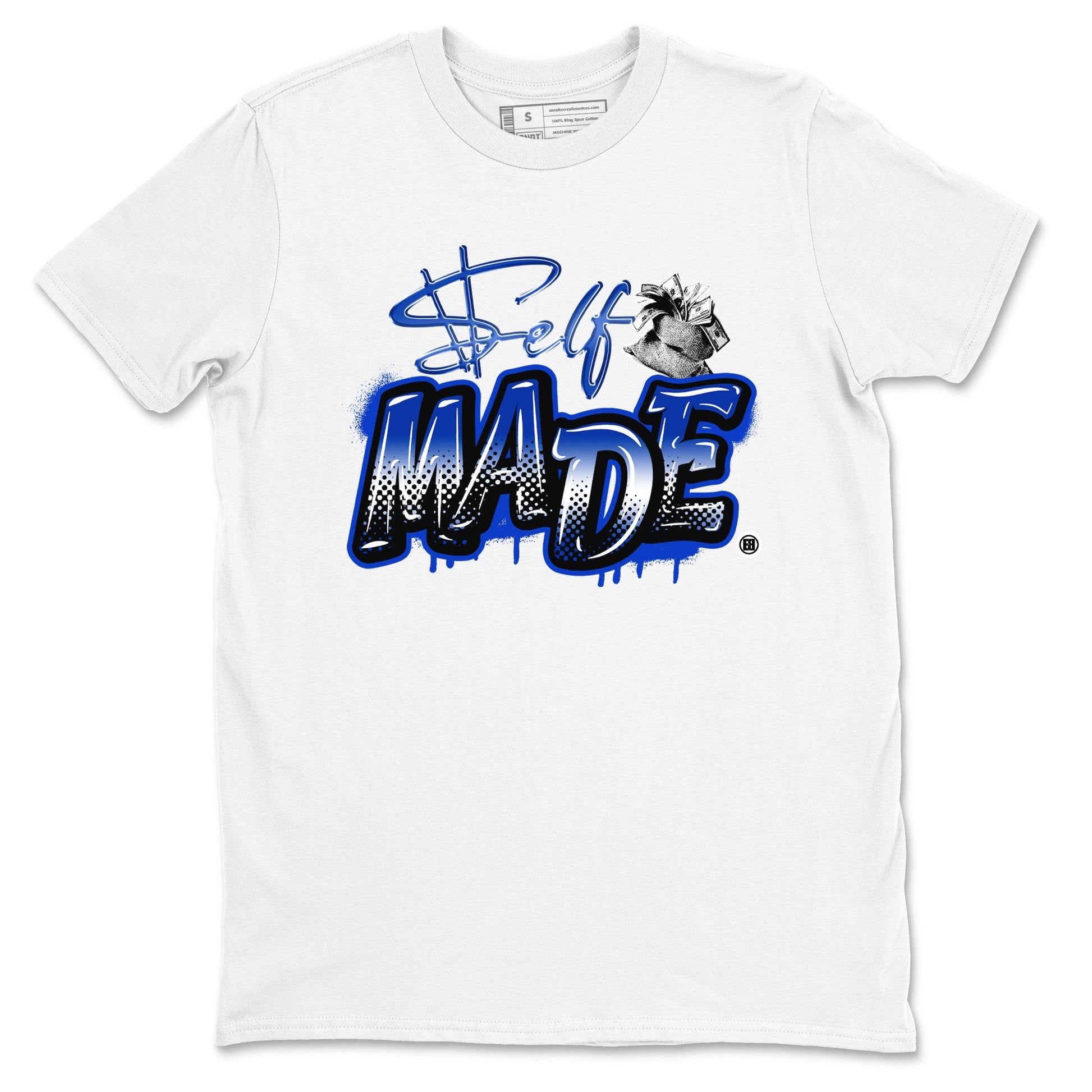 Air Foamposite One Royal shirts to match jordans Self Made sneaker match tees Air Foamposite One Royal SNRT Sneaker Release Tees unisex cotton White 2 crew neck shirts