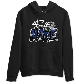 1s Midnight Navy shirts to match jordans Self Made sneaker match tees Air Jordan 1 Midnight Navy match shoes to clothes SNRT Sneaker Tees unisex cotton Black 2 shirts