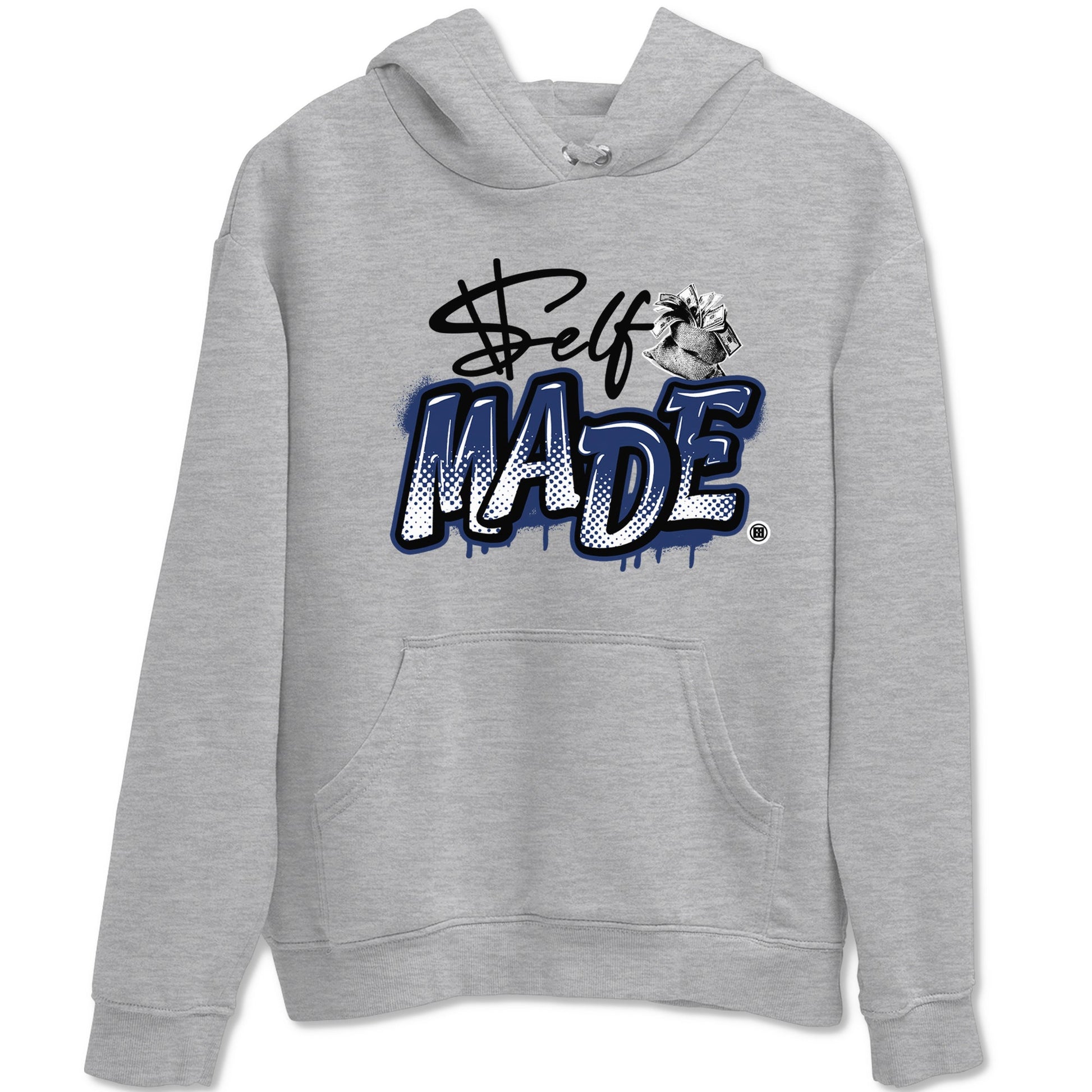 1s Midnight Navy shirts to match jordans Self Made sneaker match tees Air Jordan 1 Midnight Navy match shoes to clothes SNRT Sneaker Tees unisex cotton Heather Grey 2 shirts