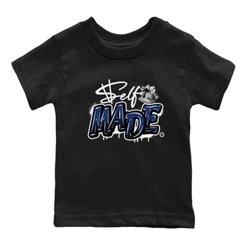 1s Midnight Navy shirts to match jordans Self Made sneaker match tees Air Jordan 1 Midnight Navy match shoes to clothes SNRT Sneaker Tees Youth Baby Black 2 tee
