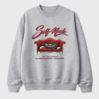 Self Made Graphic T-Shirt sneaker match tee designed for the Air Jordan 3 Bin 23, featuring coordinated color options for a perfect streetwear match. Heather Grey 2 shirt.