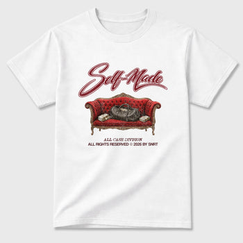 Self Made Graphic T-Shirt sneaker match tee designed for the Air Jordan 3 Bin 23, featuring coordinated color options for a perfect streetwear match. White 2 shirt.