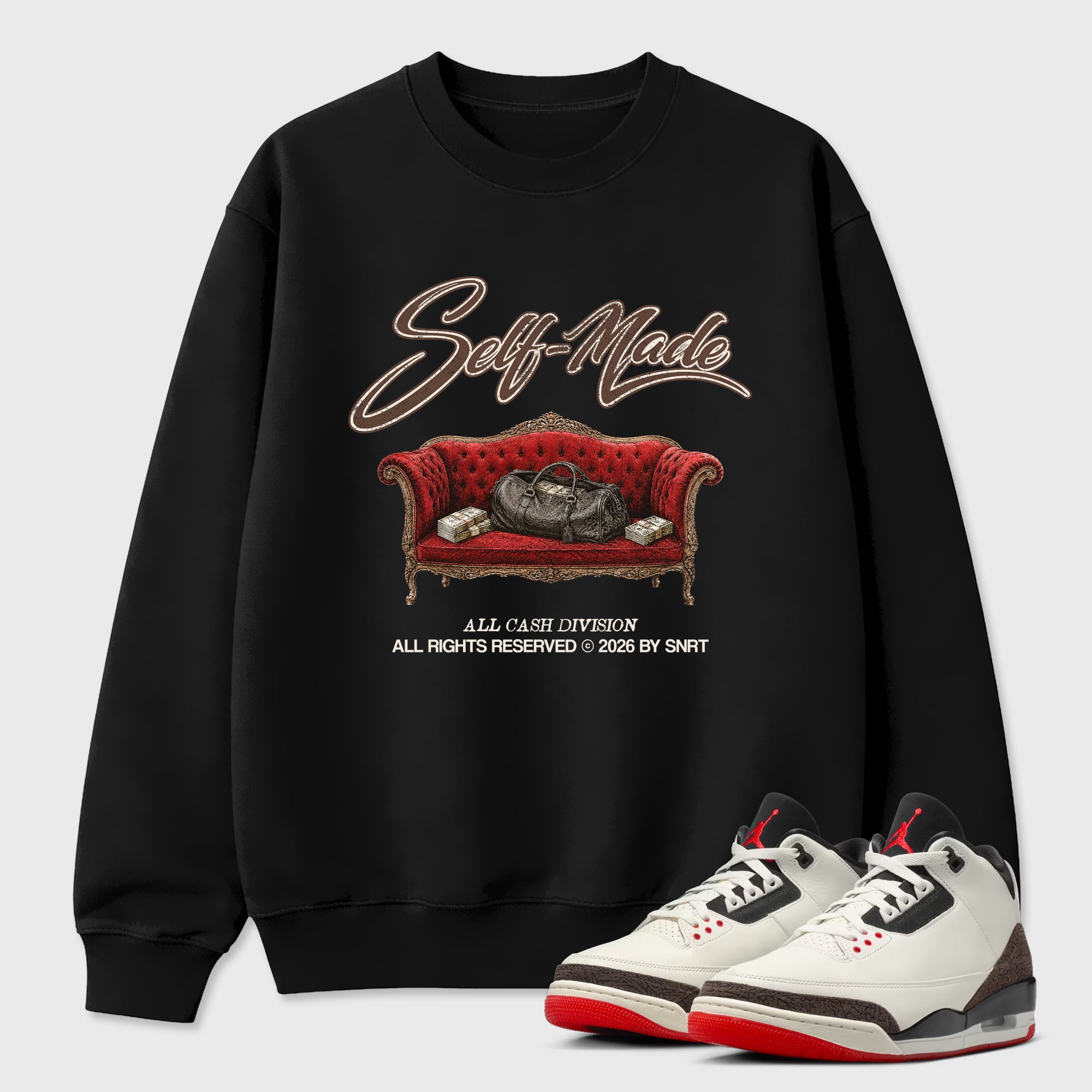 Sneaker match tees – Sneaker Tees To Match Air Jordan 3 World's Best Dad Shoes – Self Made Tee Black 1