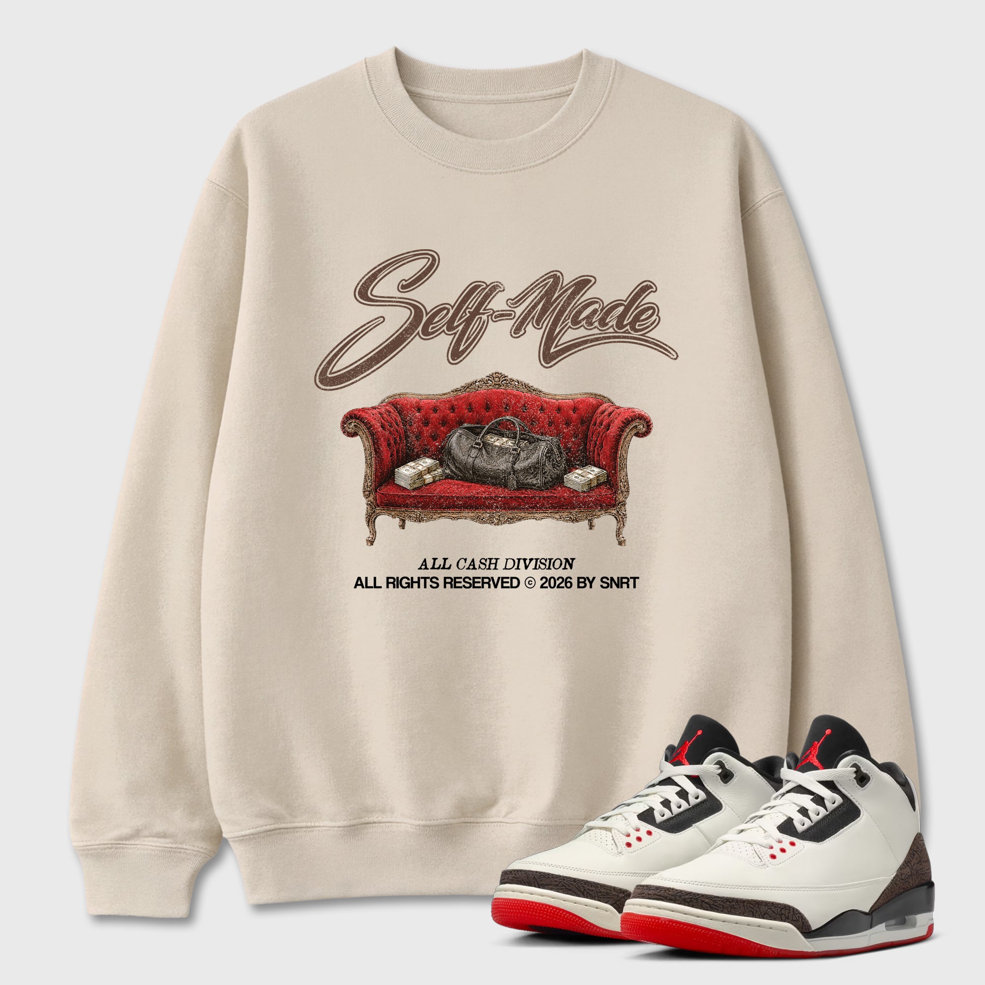 Sneaker match tees – Sneaker Tees To Match Air Jordan 3 World's Best Dad Shoes – Self Made Tee Natural 1