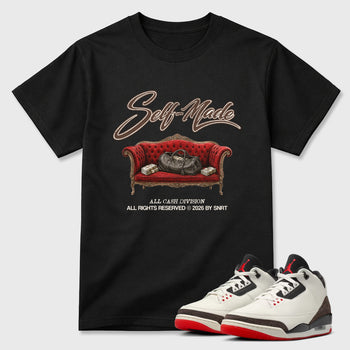 Sneaker match tees – Sneaker Tees To Match Air Jordan 3 World's Best Dad Shoes – Self Made Tee Black 1