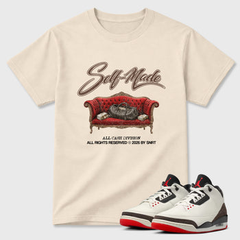Sneaker match tees – Sneaker Tees To Match Air Jordan 3 World's Best Dad Shoes – Self Made Tee Natural 1