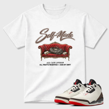 Sneaker match tees – Sneaker Tees To Match Air Jordan 3 World's Best Dad Shoes – Self Made Tee White 1
