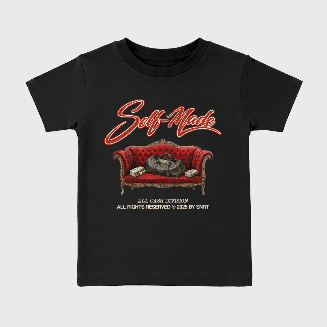 Sneaker match tees – Sneaker Tees To Match Air Jordan 4 Brick After Brick Shoes – Self Made Kids T-Shirt Black 2
