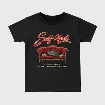 Sneaker match tees – Sneaker Tees To Match Air Jordan 4 Brick After Brick Shoes – Self Made Kids T-Shirt Black 2