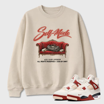 Sneaker match tees – Sneaker Tees To Match Air Jordan 4 Brick After Brick Shoes – Self Made Tee Natural 1