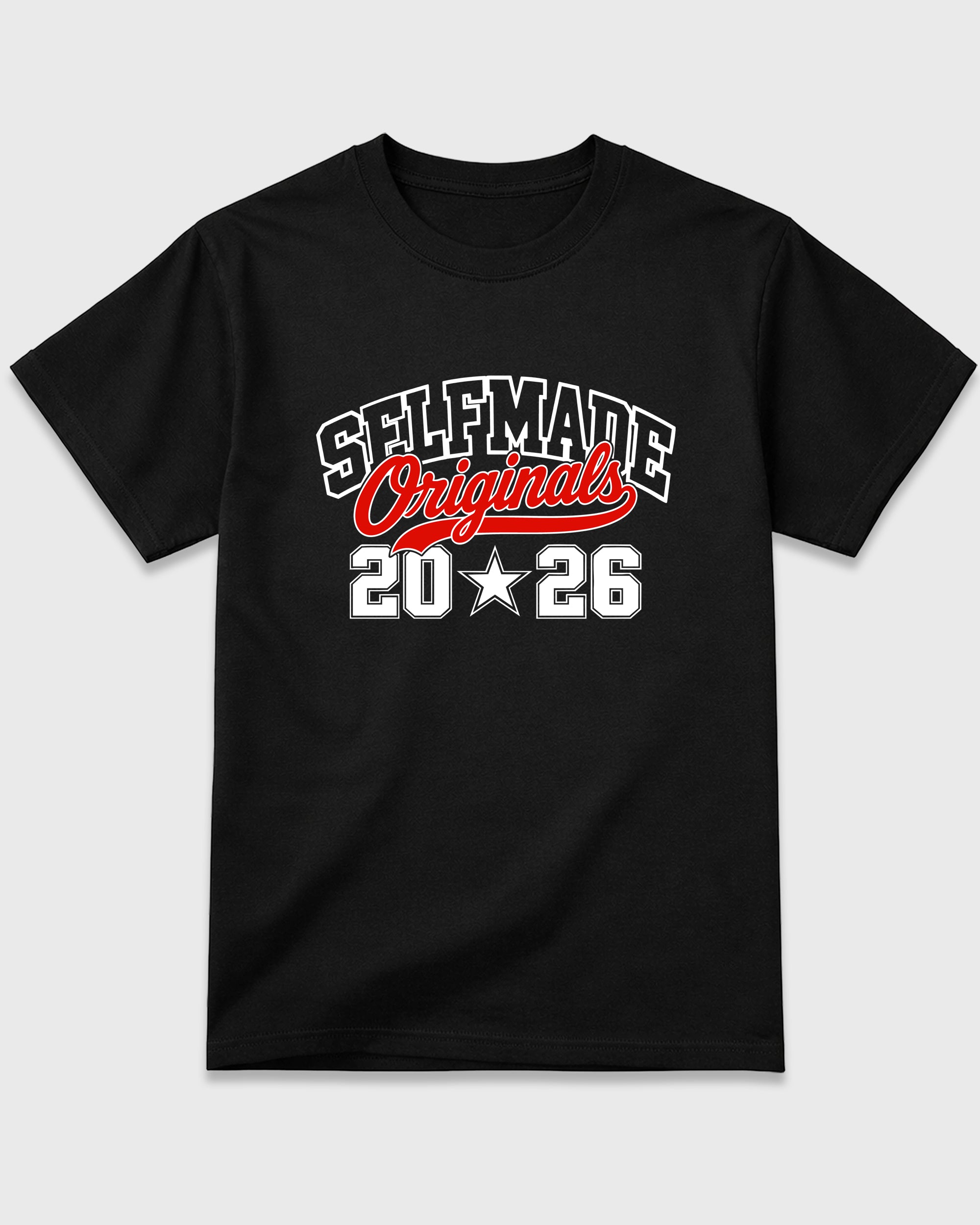 Self Made Originals Graphic T-Shirt featuring original streetwear artwork designed to match the Air Jordan 6 White Infrared. Black 2 Graphic T-Shirt.