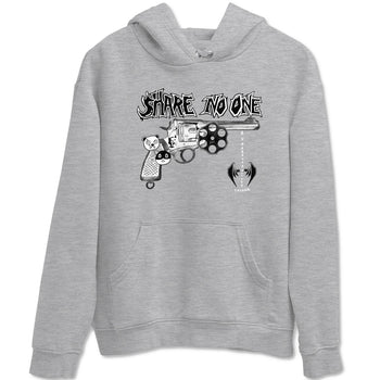 AJ1 Wolf Grey shirts to match jordans Share No One sneaker match tees Air Jordan 1 Wolf Grey SNRT Sneaker Tees streetwear brand Heather Grey 2 unisex cotton tee