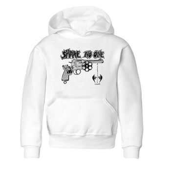 AJ1 Wolf Grey shirts to match jordans Share No One sneaker match tees Air Jordan 1 Wolf Grey SNRT Sneaker Tees streetwear brand Baby and Youth White 2 cotton tee