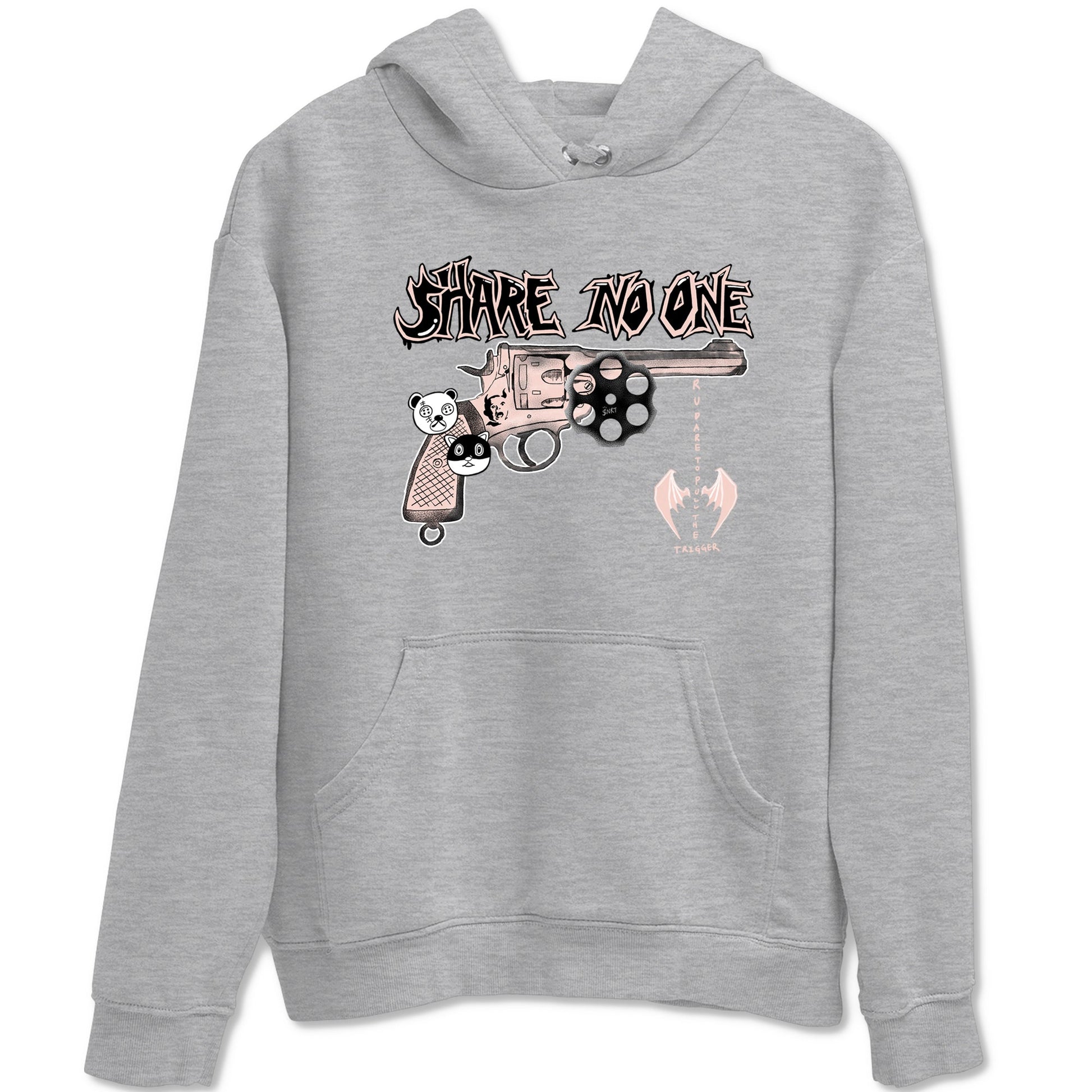 11s Legend Pink shirt to match jordans Share No One sneaker tees Air Jordan 11 Legend Pink SNRT Sneaker Release Tees unisex cotton Heather Grey 2 crew neck shirt
