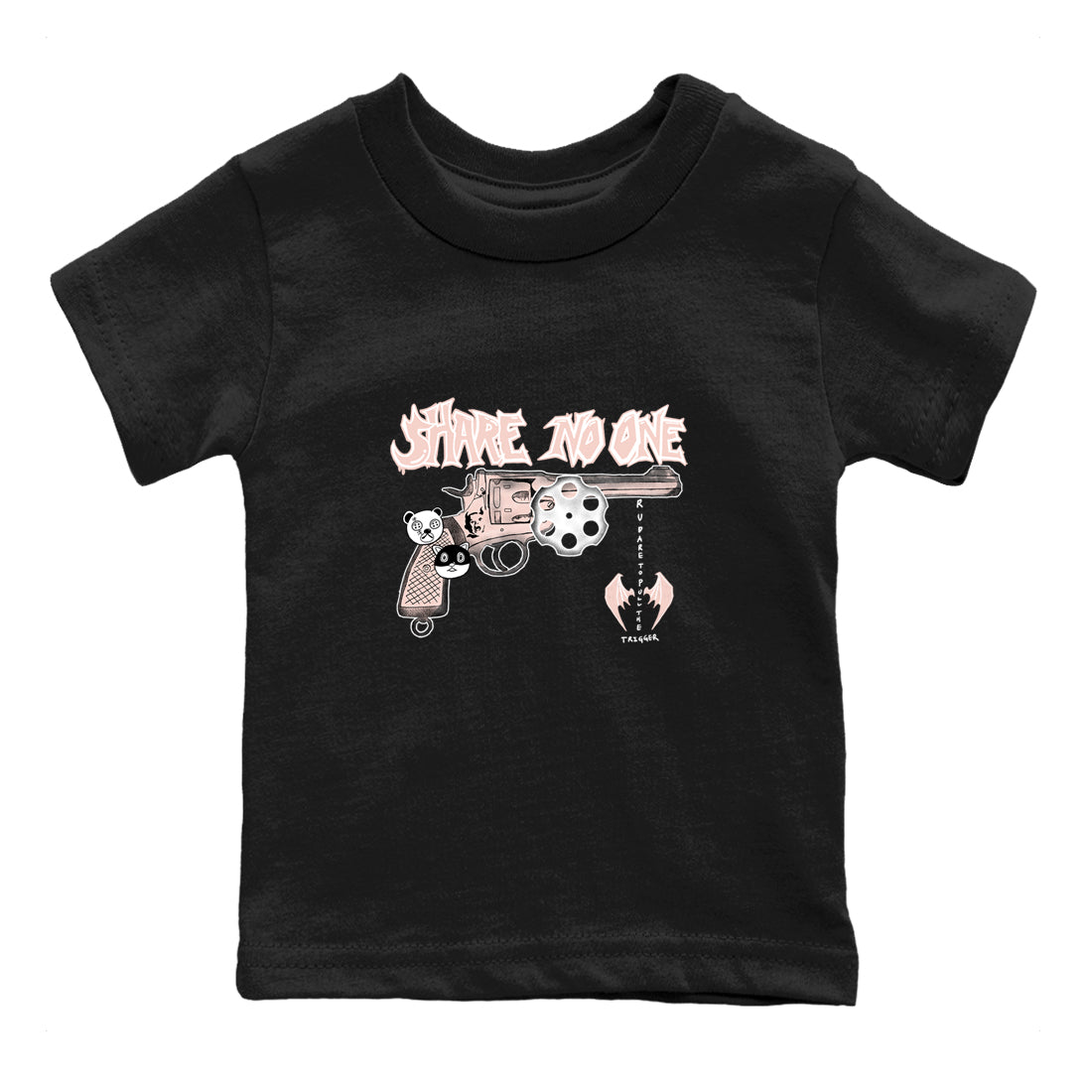 11s Legend Pink shirt to match jordans Share No One sneaker tees Air Jordan 11 Legend Pink SNRT sneaker release tees baby toddler Black 2 cotton Shirt