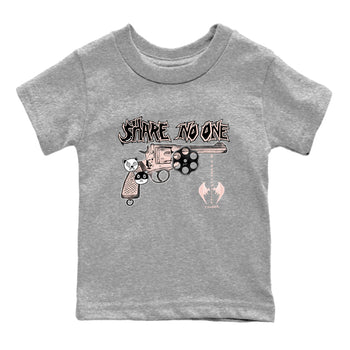 11s Legend Pink shirt to match jordans Share No One sneaker tees Air Jordan 11 Legend Pink SNRT sneaker release tees baby toddler Heather Grey 2 cotton Shirt