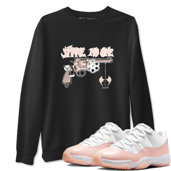11s Legend Pink shirt to match jordans Share No One sneaker tees Air Jordan 11 Legend Pink SNRT Sneaker Release Tees unisex cotton Black 1 crew neck shirt
