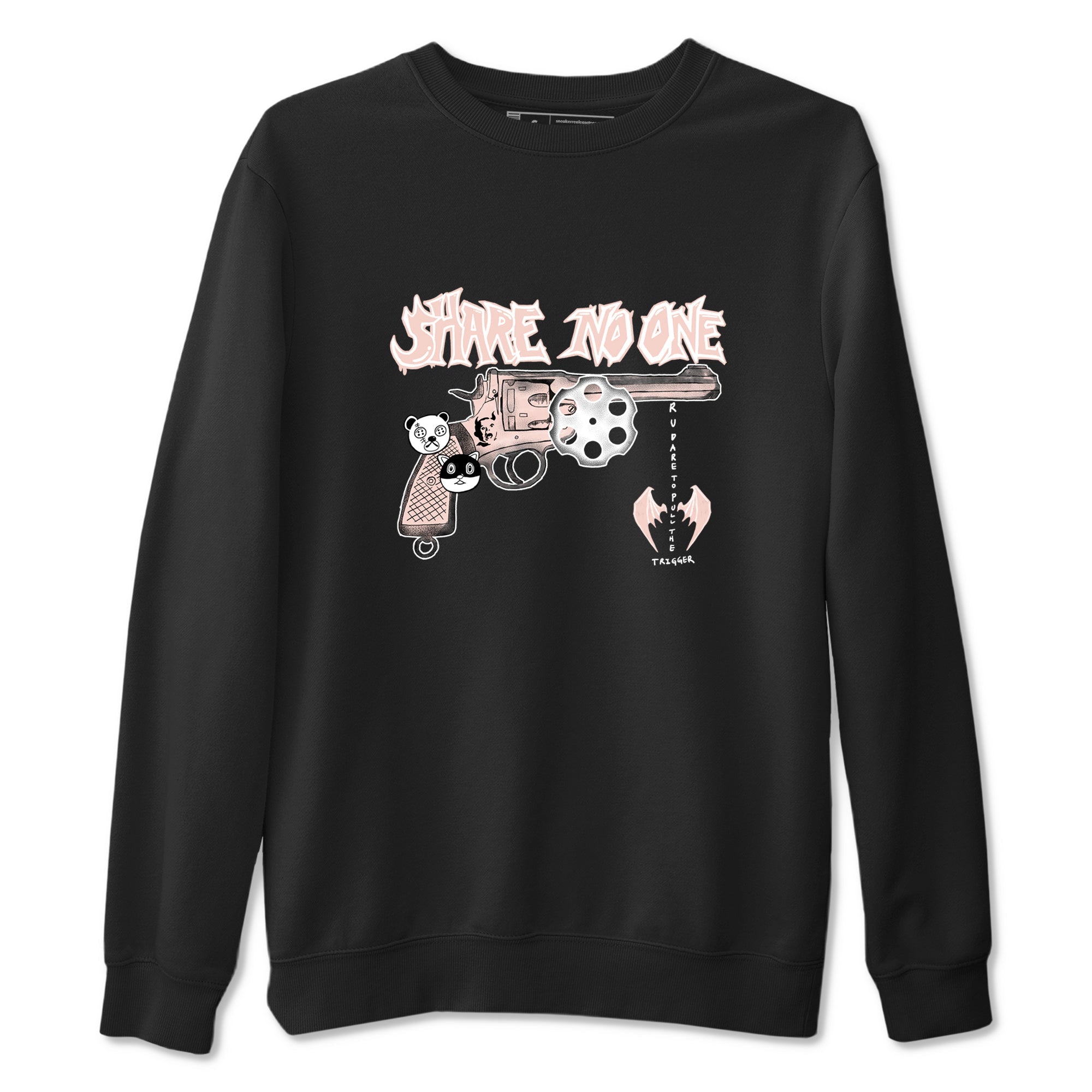 11s Legend Pink shirt to match jordans Share No One sneaker tees Air Jordan 11 Legend Pink SNRT Sneaker Release Tees unisex cotton Black 2 crew neck shirt