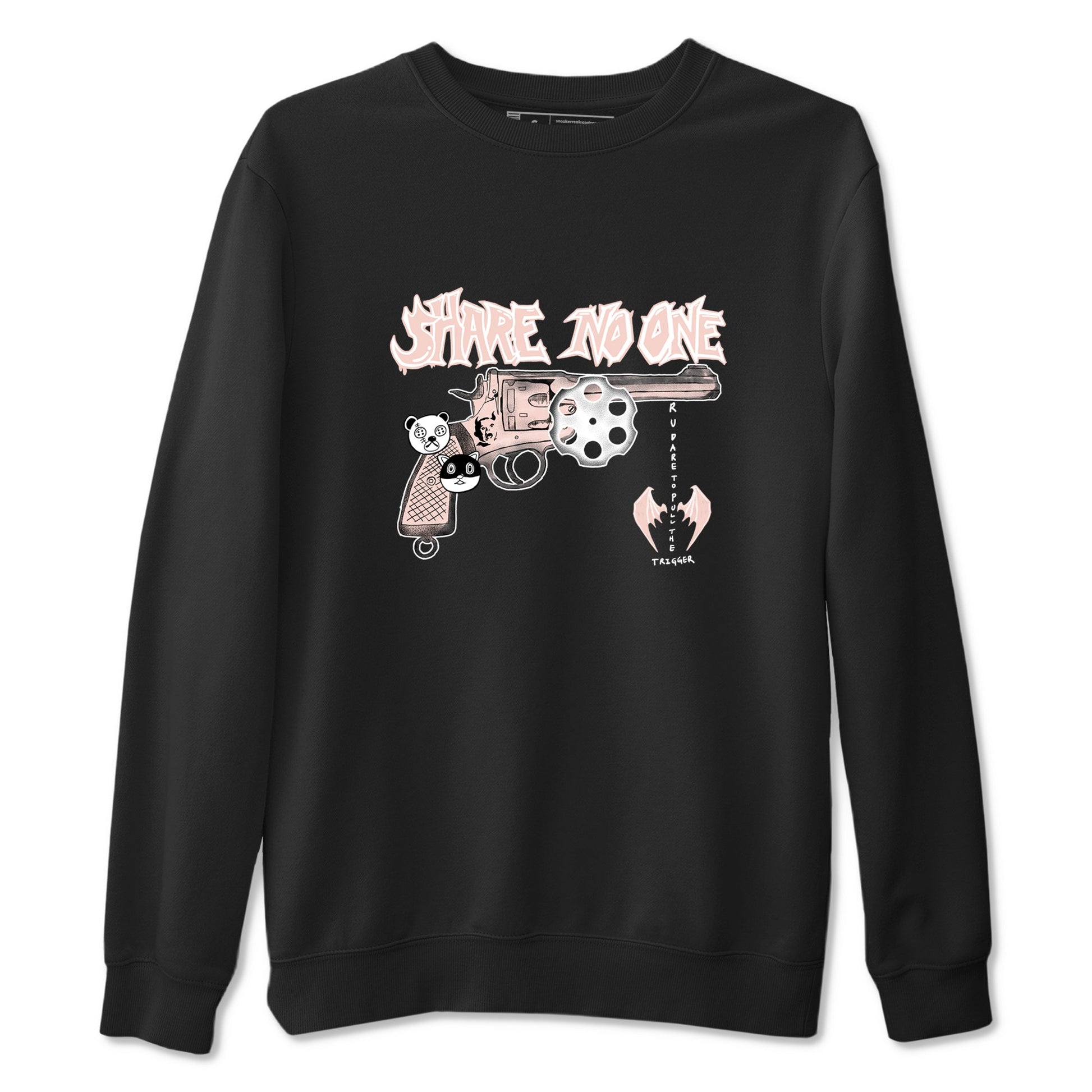 11s Legend Pink shirt to match jordans Share No One sneaker tees Air Jordan 11 Legend Pink SNRT Sneaker Release Tees unisex cotton Black 2 crew neck shirt