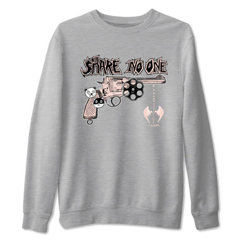 11s Legend Pink shirt to match jordans Share No One sneaker tees Air Jordan 11 Legend Pink SNRT Sneaker Release Tees unisex cotton Heather Grey 2 crew neck shirt