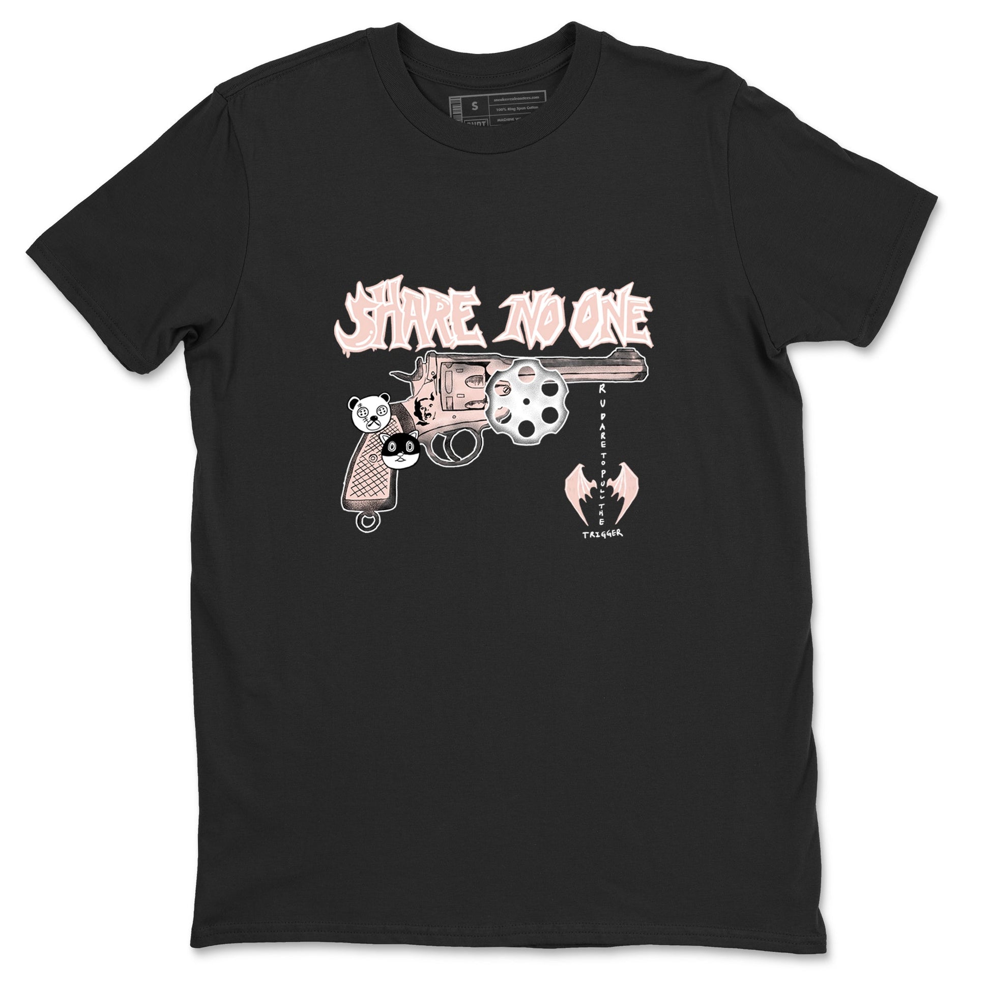 11s Legend Pink shirt to match jordans Share No One sneaker tees Air Jordan 11 Legend Pink SNRT Sneaker Release Tees unisex cotton Black 2 crew neck shirt