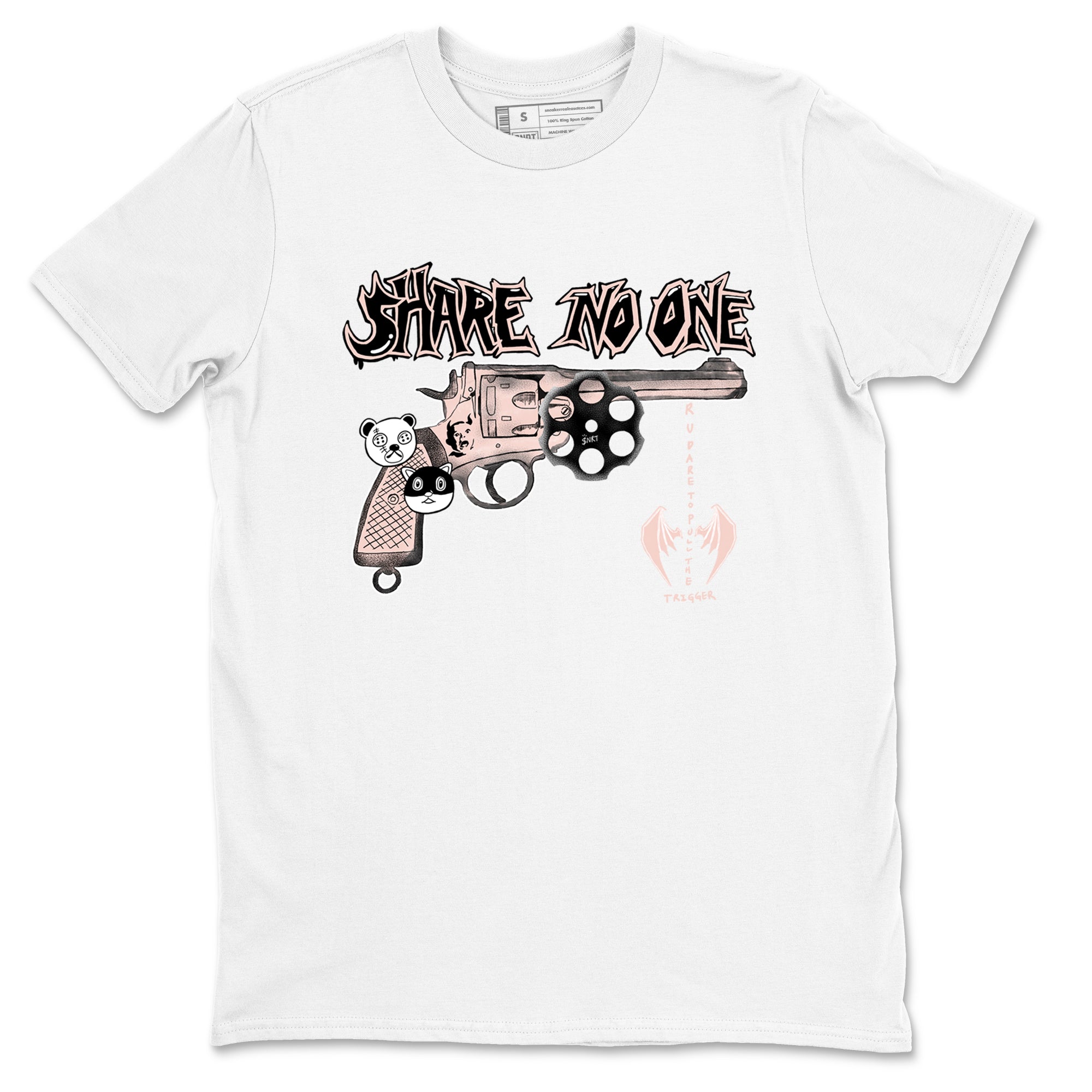 11s Legend Pink shirt to match jordans Share No One sneaker tees Air Jordan 11 Legend Pink SNRT Sneaker Release Tees unisex cotton White 2 crew neck shirt