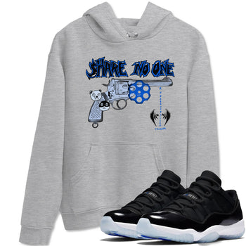 Air Jordan 11 Low Space shirt to match jordans Share No One sneaker tees Air Jordan 11 Low Space SNRT Sneaker Release Tees unisex cotton Heather Grey 1 crew neck shirt