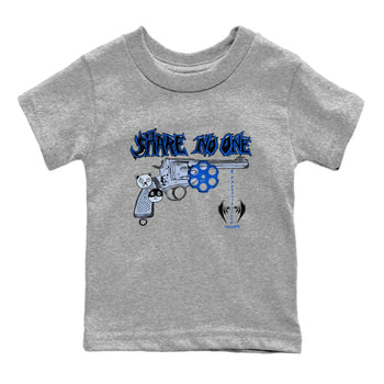 Air Jordan 11 Low Space shirt to match jordans Share No One sneaker tees Air Jordan 11 Low Space SNRT sneaker release tees baby toddler Heather Grey 2 cotton Shirt