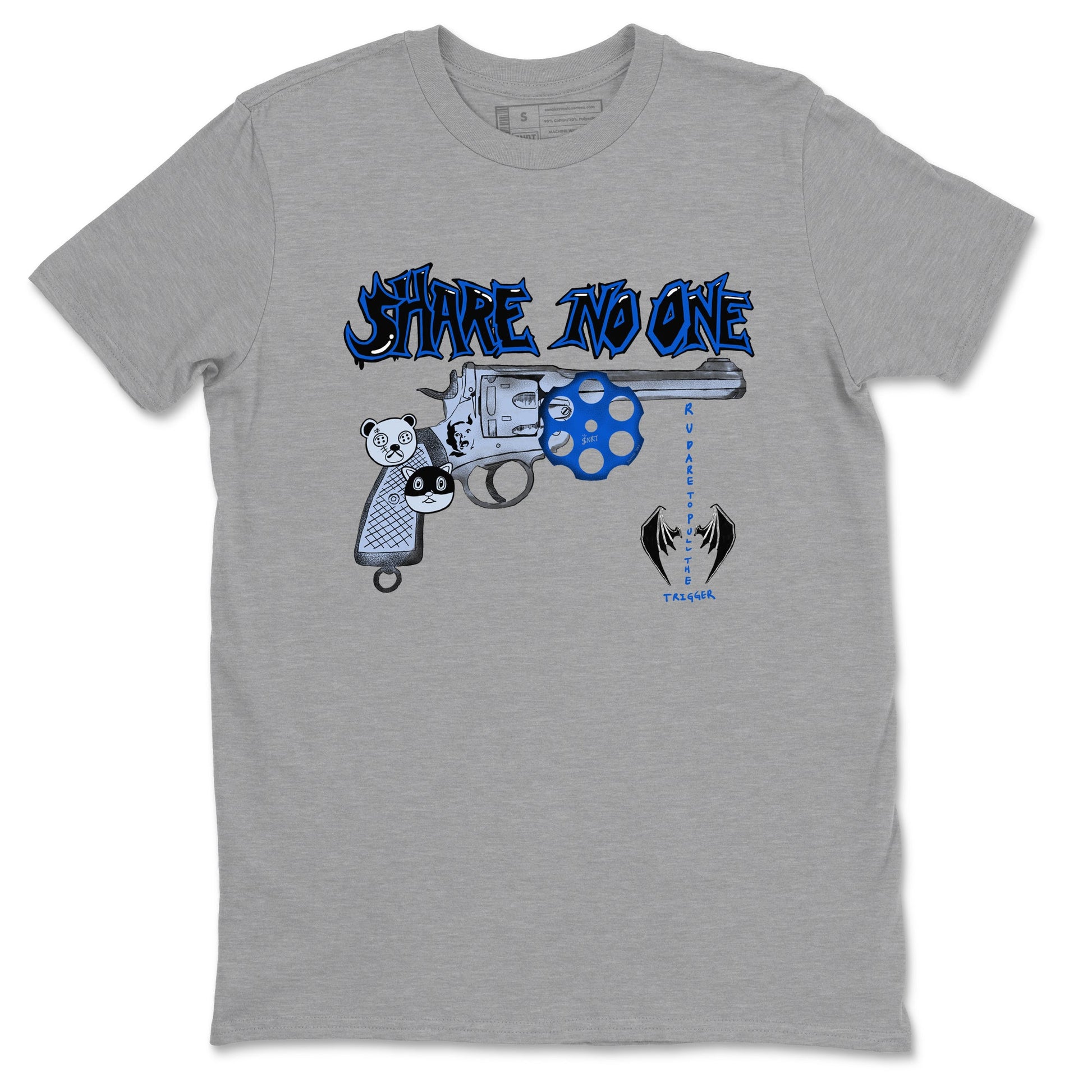 Air Jordan 11 Low Space shirt to match jordans Share No One sneaker tees Air Jordan 11 Low Space SNRT Sneaker Release Tees unisex cotton Heather Grey 2 crew neck shirt