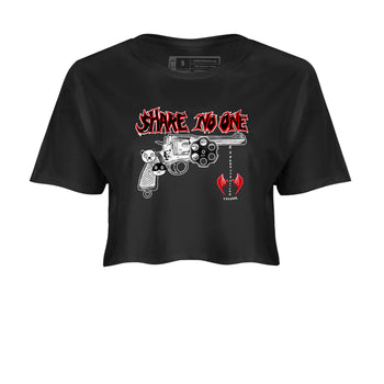 AJ12 Taxi Flip shirt to match jordans Share No One sneaker tees Air Jordan 12 Taxi Flip SNRT Sneaker Release Tees Black 2 crop length shirt