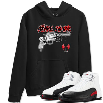 AJ12 Taxi Flip shirt to match jordans Share No One sneaker tees Air Jordan 12 Taxi Flip SNRT Sneaker Release Tees unisex cotton Black 1 crew neck shirt