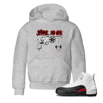 AJ12 Taxi Flip shirt to match jordans Share No One sneaker tees Air Jordan 12 Taxi Flip SNRT sneaker release tees baby toddler Heather Grey 1 cotton Shirt