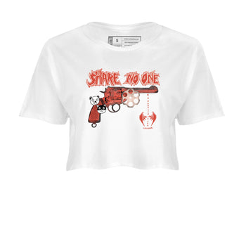 AJ13 Dune Red shirts to match jordans Share No One sneaker match tees Air Jordan 13 Dune Red SNRT Sneaker Tees streetwear brand White 2 crop tee