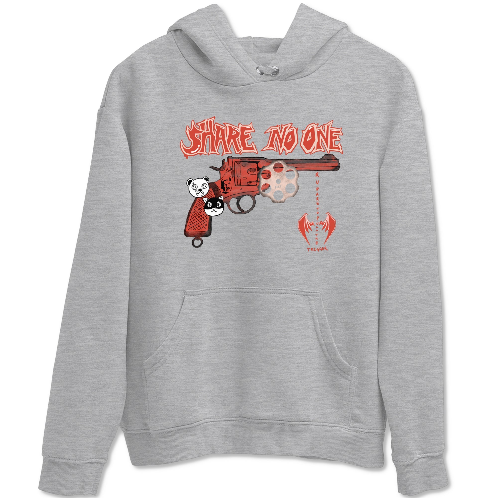 AJ13 Dune Red shirts to match jordans Share No One sneaker match tees Air Jordan 13 Dune Red SNRT Sneaker Tees streetwear brand Heather Grey 2 unisex cotton tee