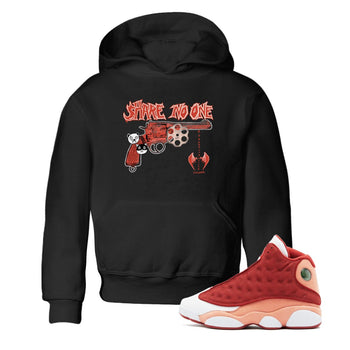AJ13 Dune Red shirts to match jordans Share No One sneaker match tees Air Jordan 13 Dune Red SNRT Sneaker Tees streetwear brand Baby and Youth Black 1 cotton tee