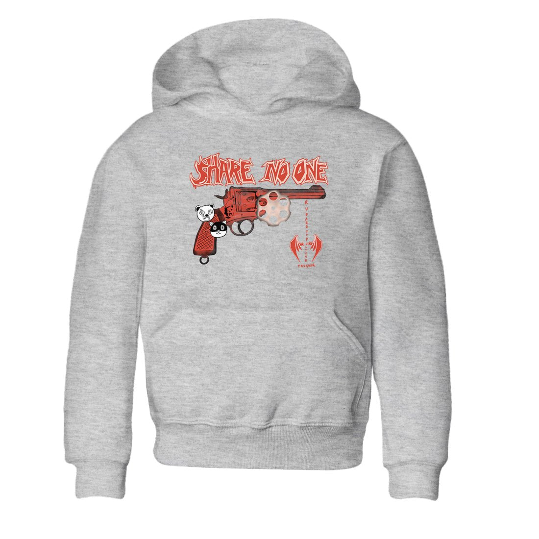 AJ13 Dune Red shirts to match jordans Share No One sneaker match tees Air Jordan 13 Dune Red SNRT Sneaker Tees streetwear brand Baby and Youth Heather Grey 2 cotton tee