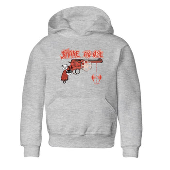 AJ13 Dune Red shirts to match jordans Share No One sneaker match tees Air Jordan 13 Dune Red SNRT Sneaker Tees streetwear brand Baby and Youth Heather Grey 2 cotton tee
