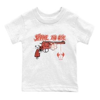 AJ13 Dune Red shirts to match jordans Share No One sneaker match tees Air Jordan 13 Dune Red SNRT Sneaker Tees streetwear brand Baby and Youth White 2 cotton tee