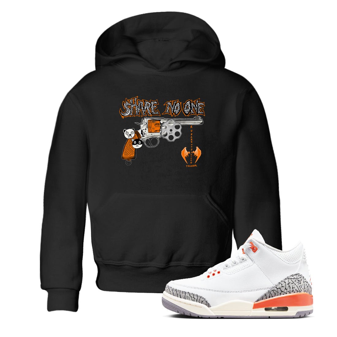 3s Georgia Peach shirt to match jordans Share No One sneaker tees Air Jordan 3 Georgia Peach SNRT sneaker release tees baby toddler Black 1 cotton Shirt