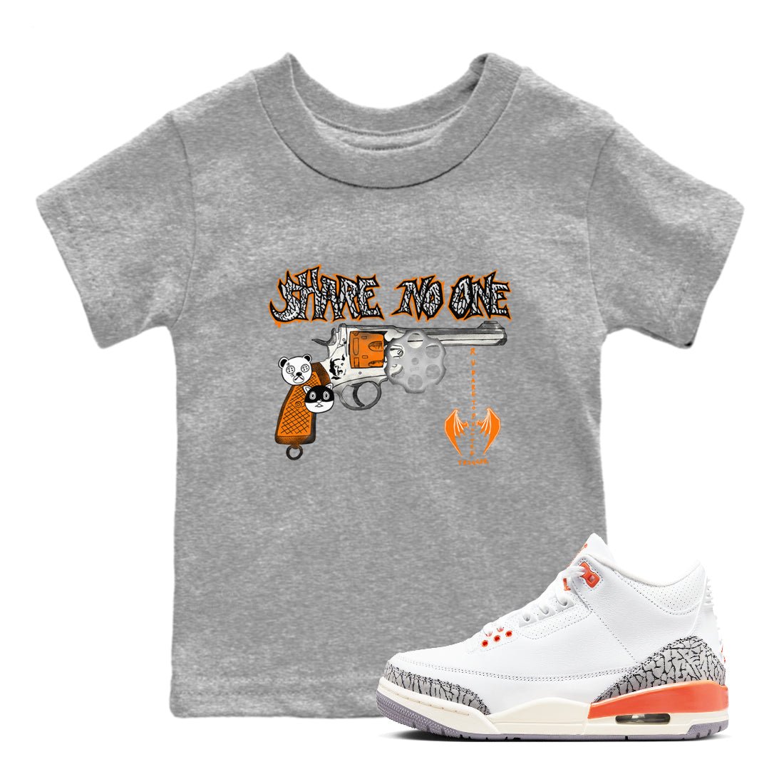 3s Georgia Peach shirt to match jordans Share No One sneaker tees Air Jordan 3 Georgia Peach SNRT sneaker release tees baby toddler Heather Grey 1 cotton Shirt